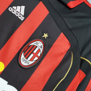 Camisa Milan Titular 06/07 - Versão Retro Manga Comprida - Boutique do Boleiro