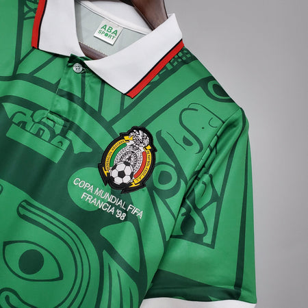 Camisa México Titular 1998 - Versão Retro - Boutique do Boleiro