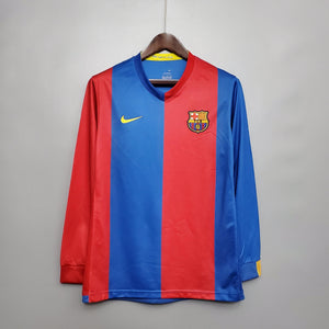 Camisa Barcelona Titular 06/07 - Versão Retro Manga Comprida - Boutique do Boleiro