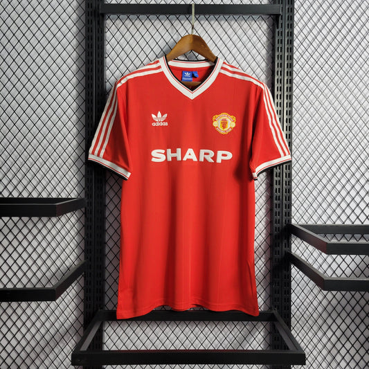 Camisa Manchester United Titular 1984 - Versão Retro - Boutique do Boleiro