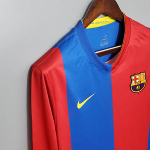 Camisa Barcelona Titular 06/07 - Versão Retro Manga Comprida - Boutique do Boleiro
