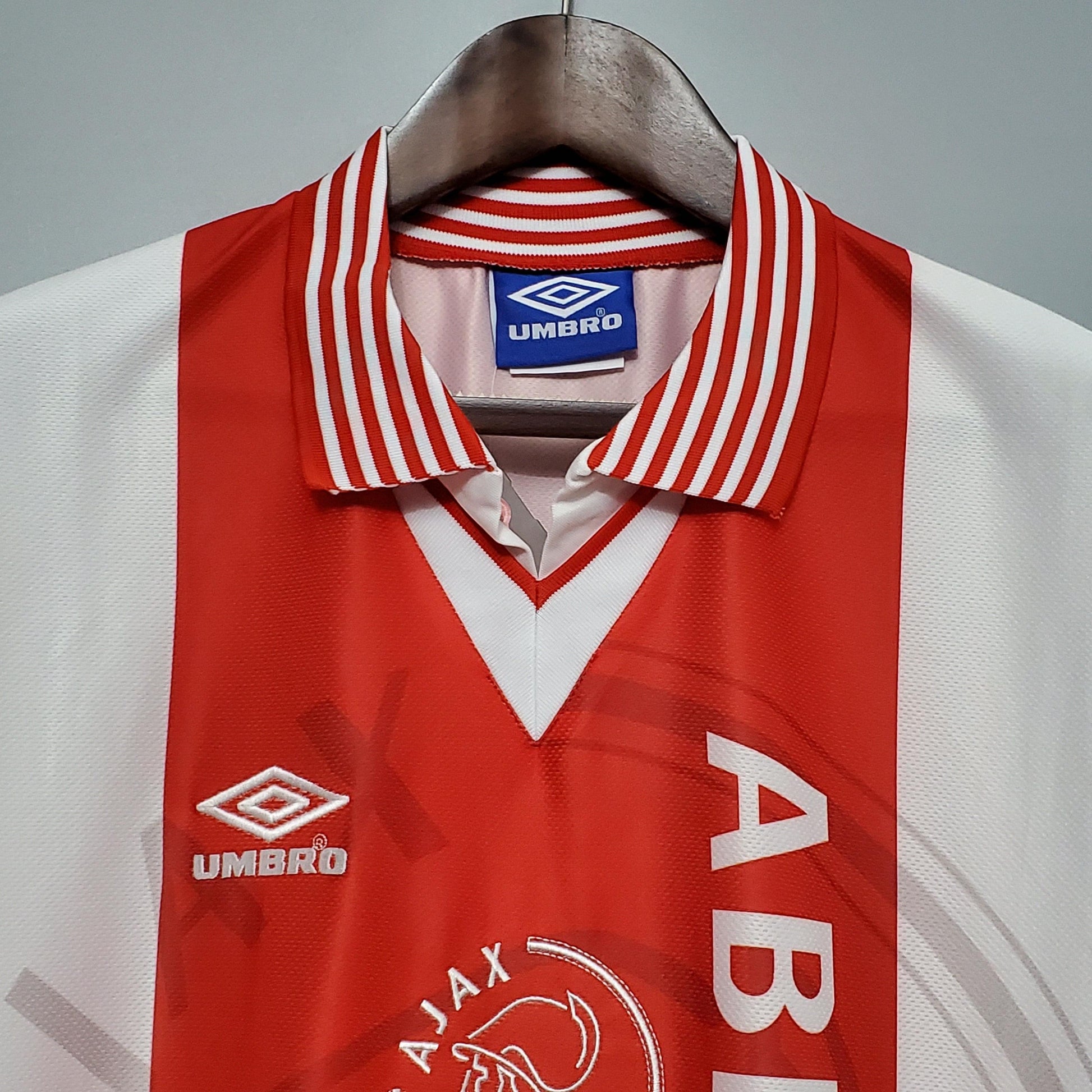 Camisa Ajax Titular 95/96 - Versão Retro - Boutique do Boleiro
