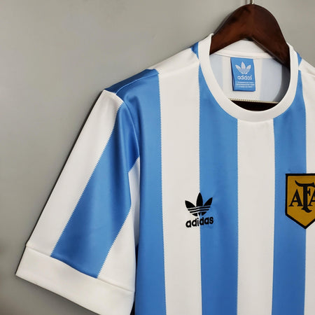 Camisa Argentina Titular 1978 - Versão Retro - Boutique do Boleiro