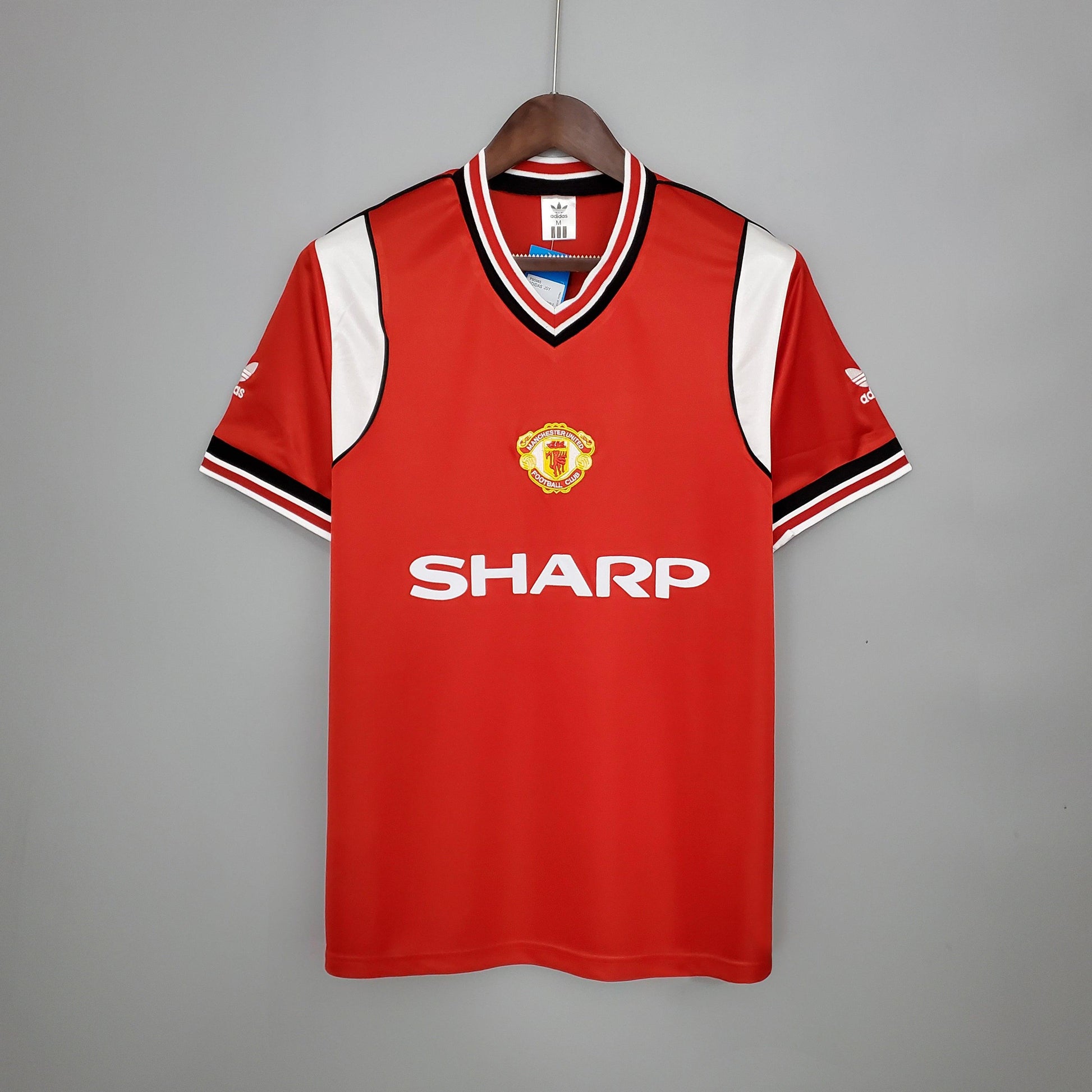 Camisa Manchester United Titular 85/86 - Versão Retro - Boutique do Boleiro