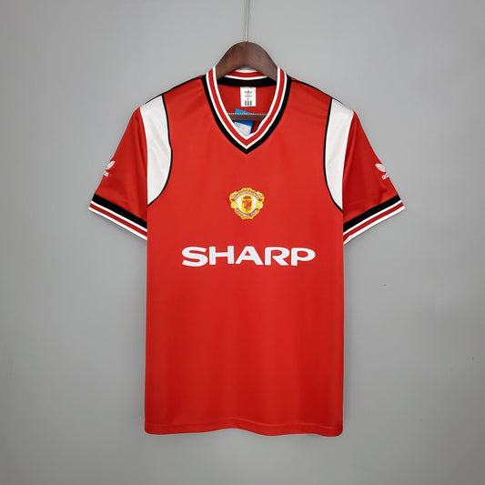 Camisa Manchester United Titular 85/86 - Versão Retro - Boutique do Boleiro