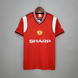 Camisa Manchester United Titular 85/86 - Versão Retro - Boutique do Boleiro