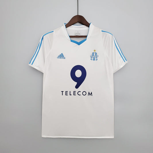 Camisa Olympique de Marseille Titular 02/03 - Versão Retro - Boutique do Boleiro