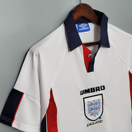 Camisa Inglaterra Titular 98/99 - Versão Retro - Boutique do Boleiro