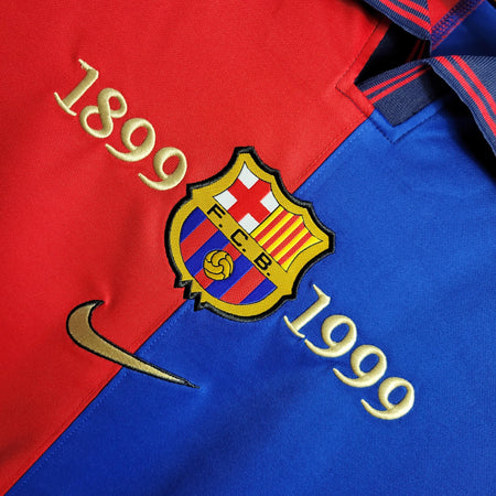 Camisa Barcelona Edição Comemorativa 100 Anos - Versão Retro Manga Comprida - Boutique do Boleiro