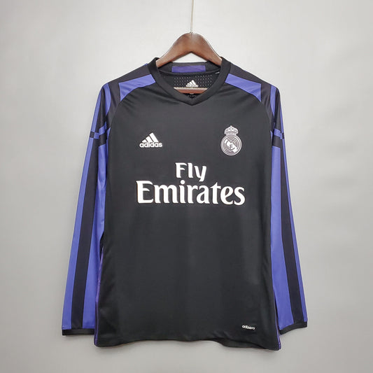 Camisa Real Madrid III 15/16 - Versão Retro Manga Comprida - Boutique do Boleiro