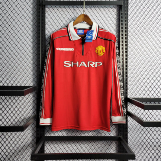 Camisa Manchester United Titular 98/99 - Versão Retro - Boutique do Boleiro