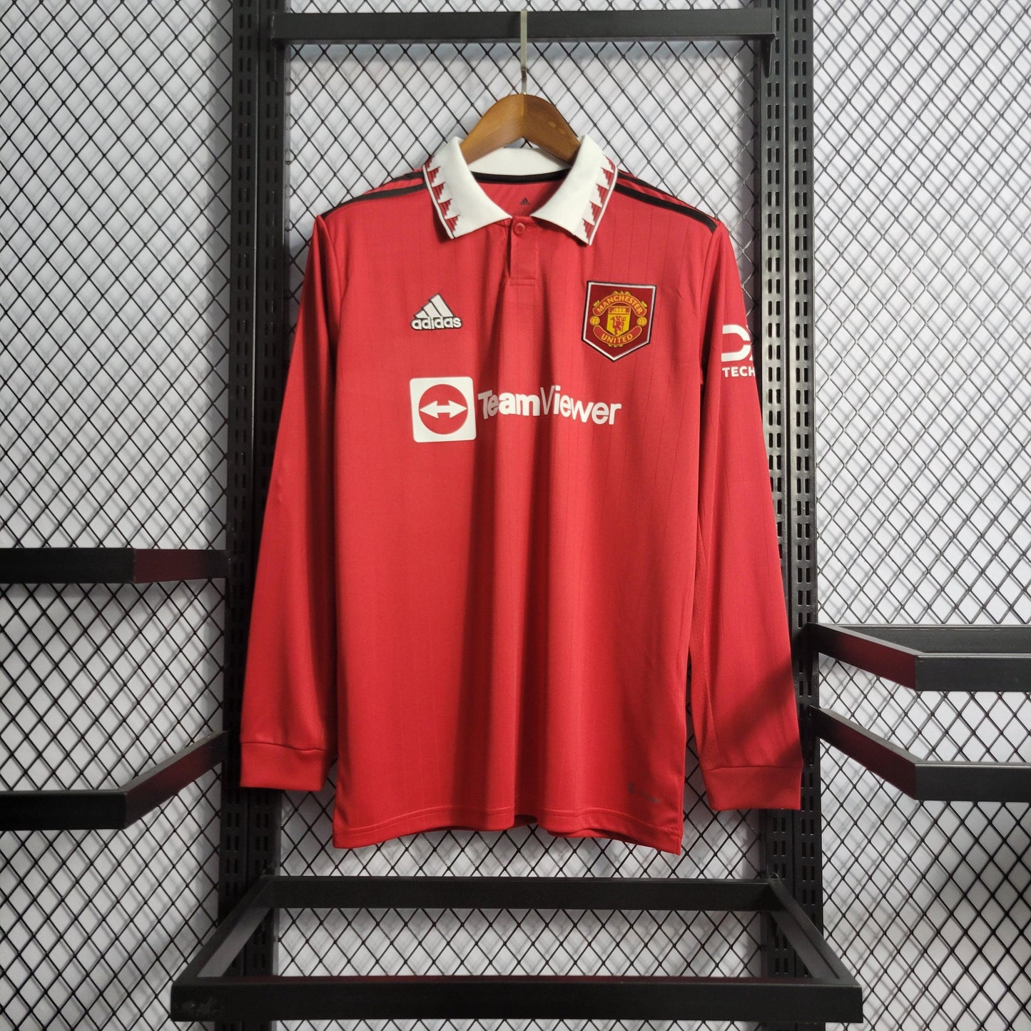 Camisa Manchester United Titular 22/23 - Versão Torcedor Manga Comprida - Boutique do Boleiro