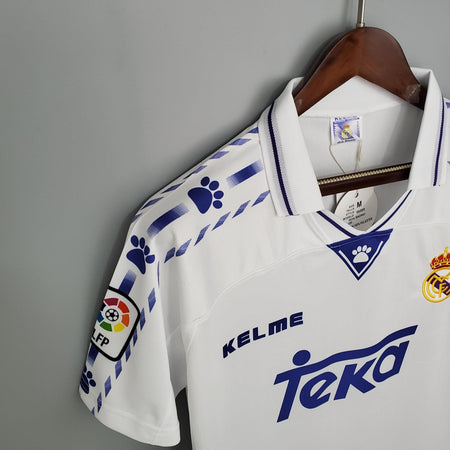 Camisa Real Madrid Titular 96/97 - Versão Retro - Boutique do Boleiro