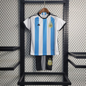 Kit Infantil Argentina Titular 22/23 - Boutique do Boleiro
