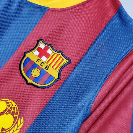 Camisa Barcelona Titular 10/11 - Versão Retro - Boutique do Boleiro