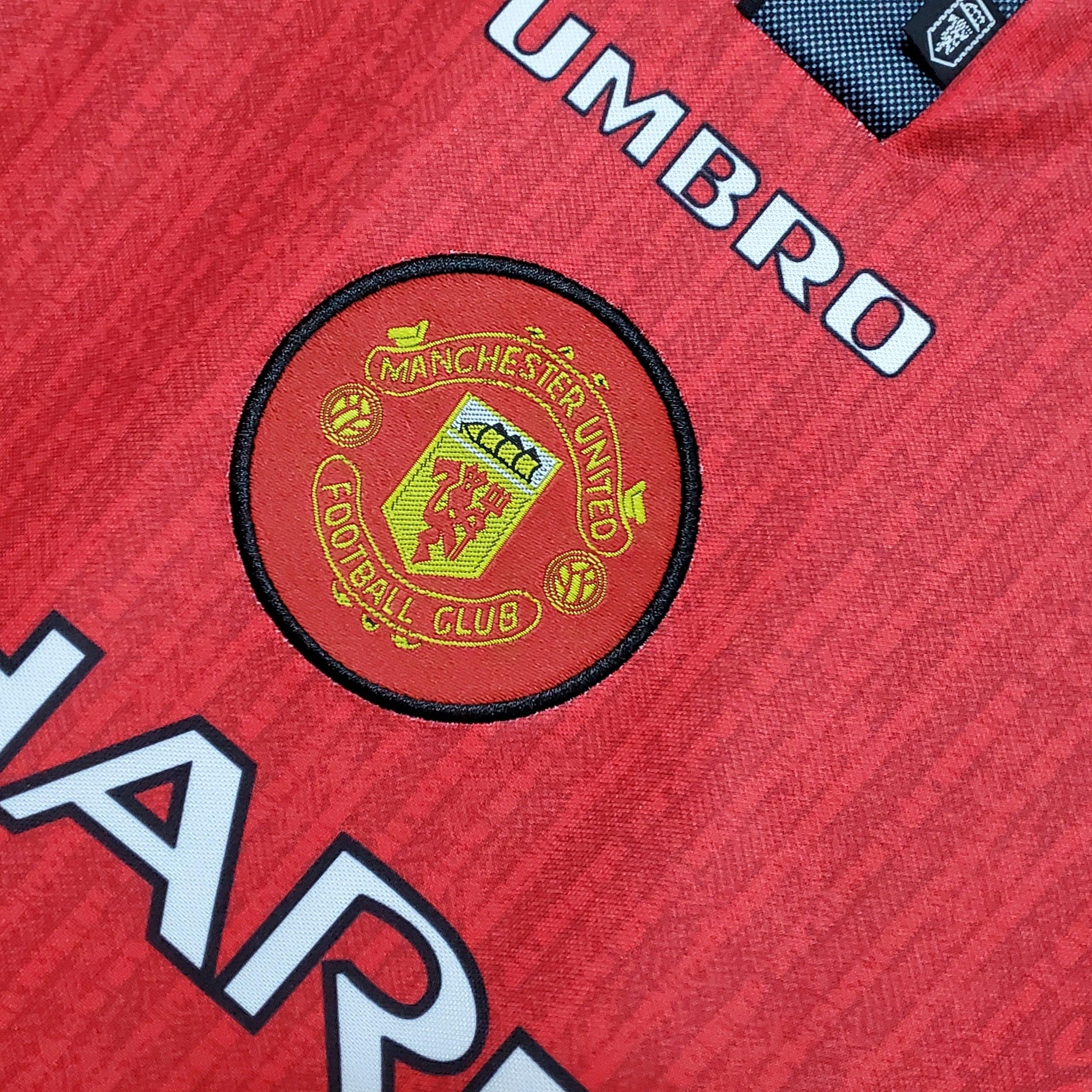 Camisa Manchester United Titular 1996 - Versão Retro - Boutique do Boleiro