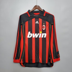 Camisa Milan Titular 06/07 - Versão Retro Manga Comprida - Boutique do Boleiro