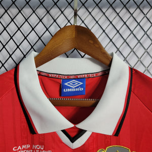 Camisa Manchester United Titular 1999 - Versão Retro - Boutique do Boleiro