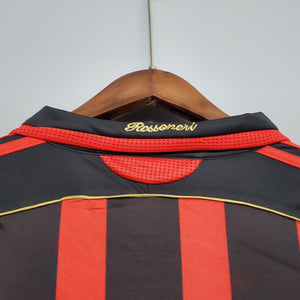 Camisa Milan Titular 06/07 - Versão Retro Manga Comprida - Boutique do Boleiro