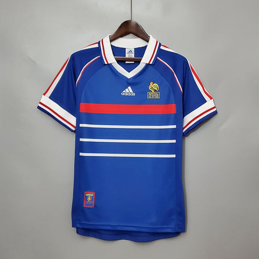 Camisa França Titular 1998 - Versão Retro - Boutique do Boleiro