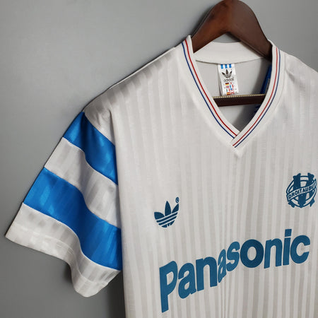 Camisa Olympique de Marseille Titular 90/91 - Versão Retro - Boutique do Boleiro