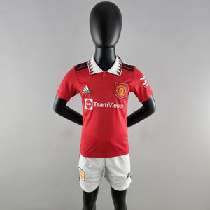 Kit Infantil Manchester United Titular 22/23 - Boutique do Boleiro