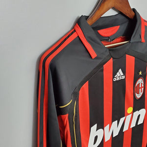 Camisa Milan Titular 06/07 - Versão Retro Manga Comprida - Boutique do Boleiro