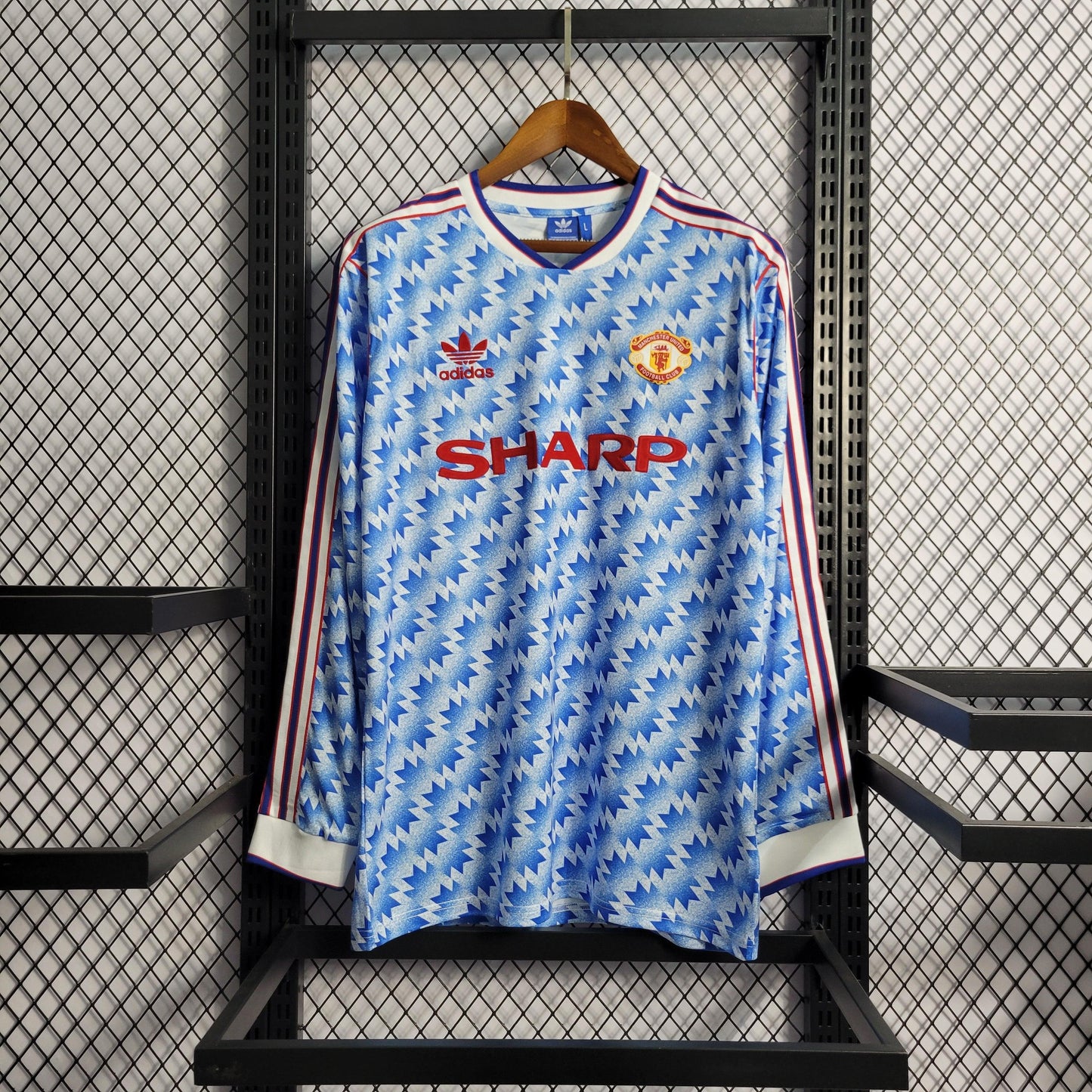 Camisa Manchester United Reserva 90/92 - Versão Retro Manga Comprida - Boutique do Boleiro